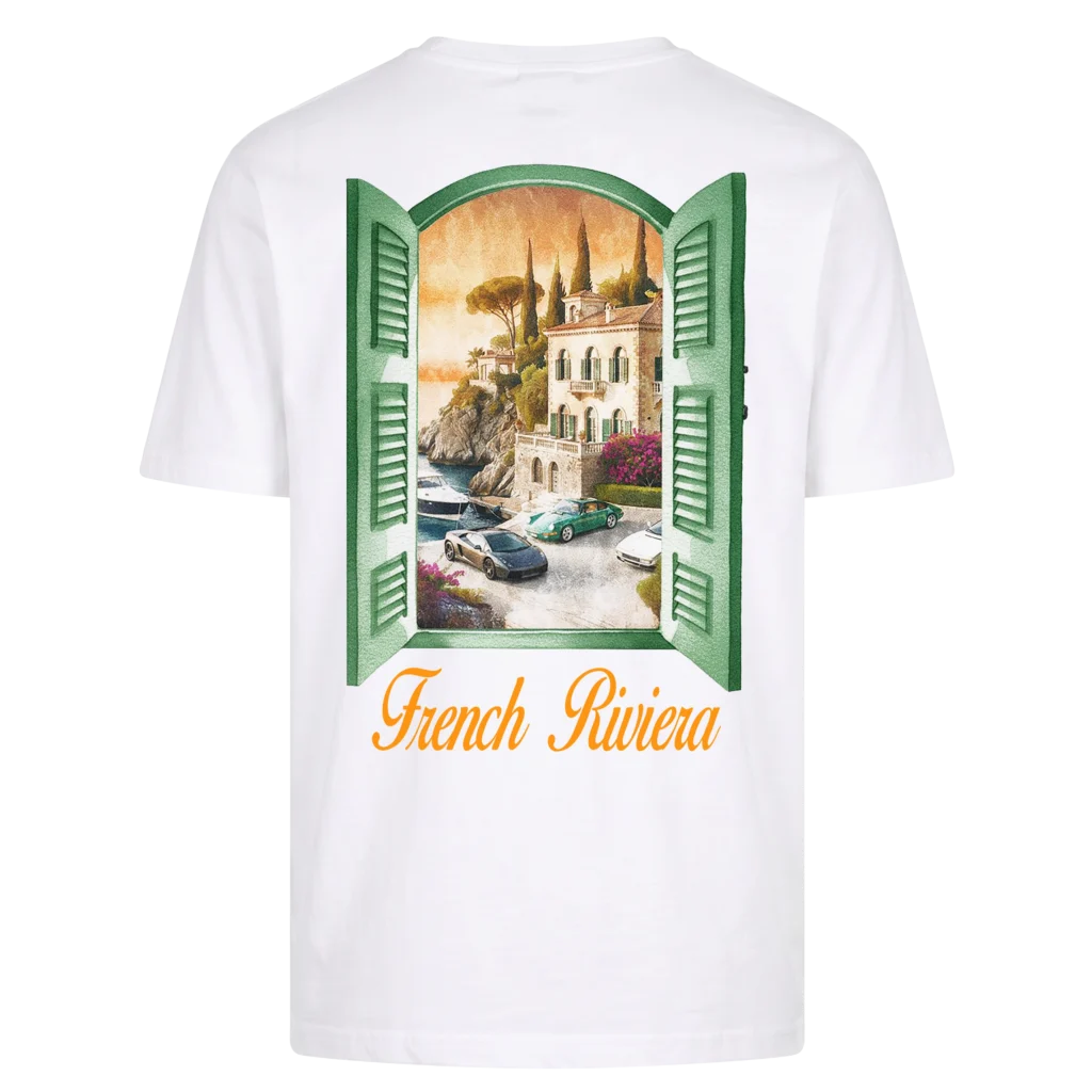 Bela majica French Riviera Window ZENN