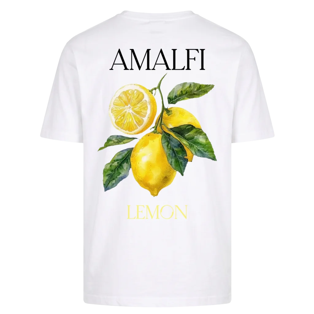 Bela majica Amalfi Lemon ZENN