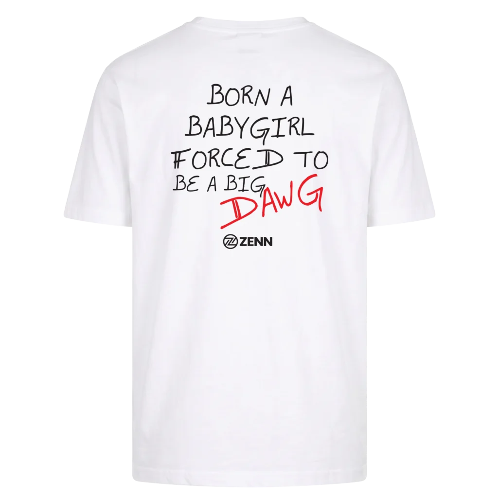 Bela majica Born To Be A Dawg ZENN