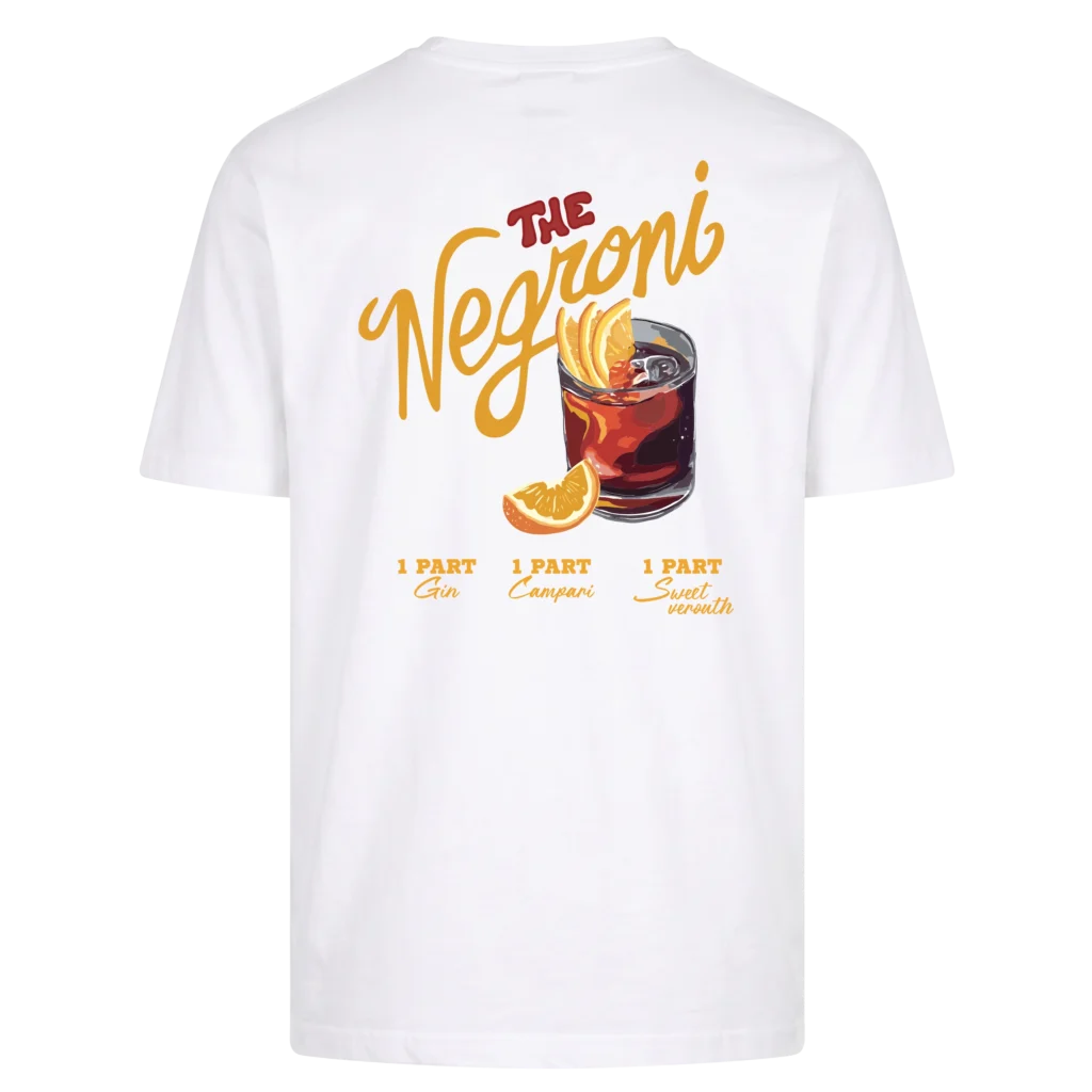 Bela majica Negroni ZENN